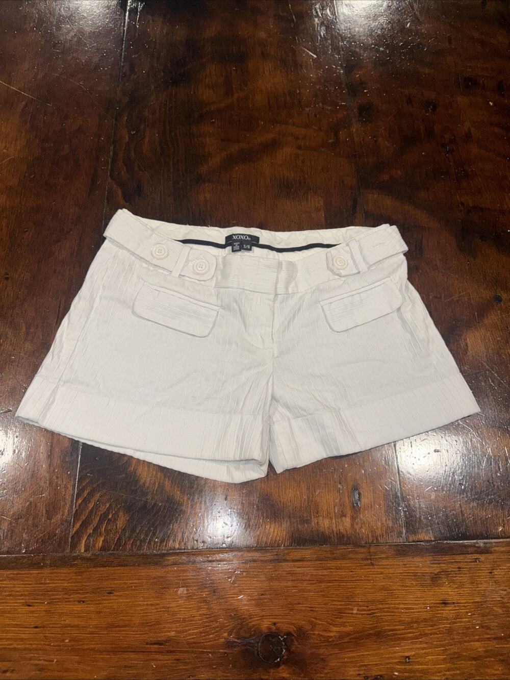White Ribbed Shorts XOXO size 5/6